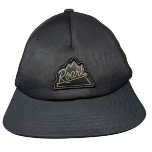Roark Toggle Back Trucker Hat Black One Size Mesh Back Adjustable